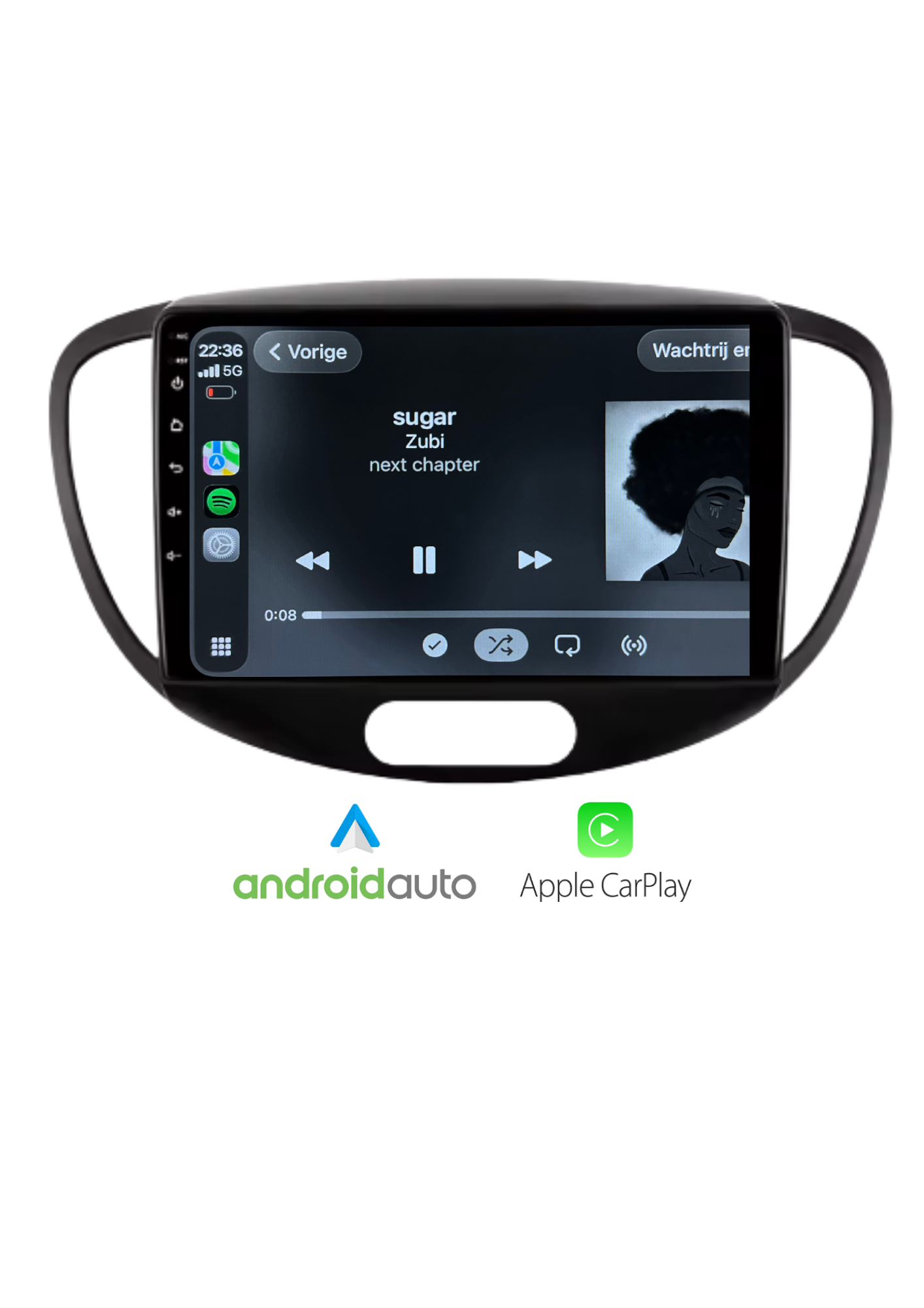 Hyundai I10 | 2007-2013 | Draadloos Carplay & Android auto | 64GB