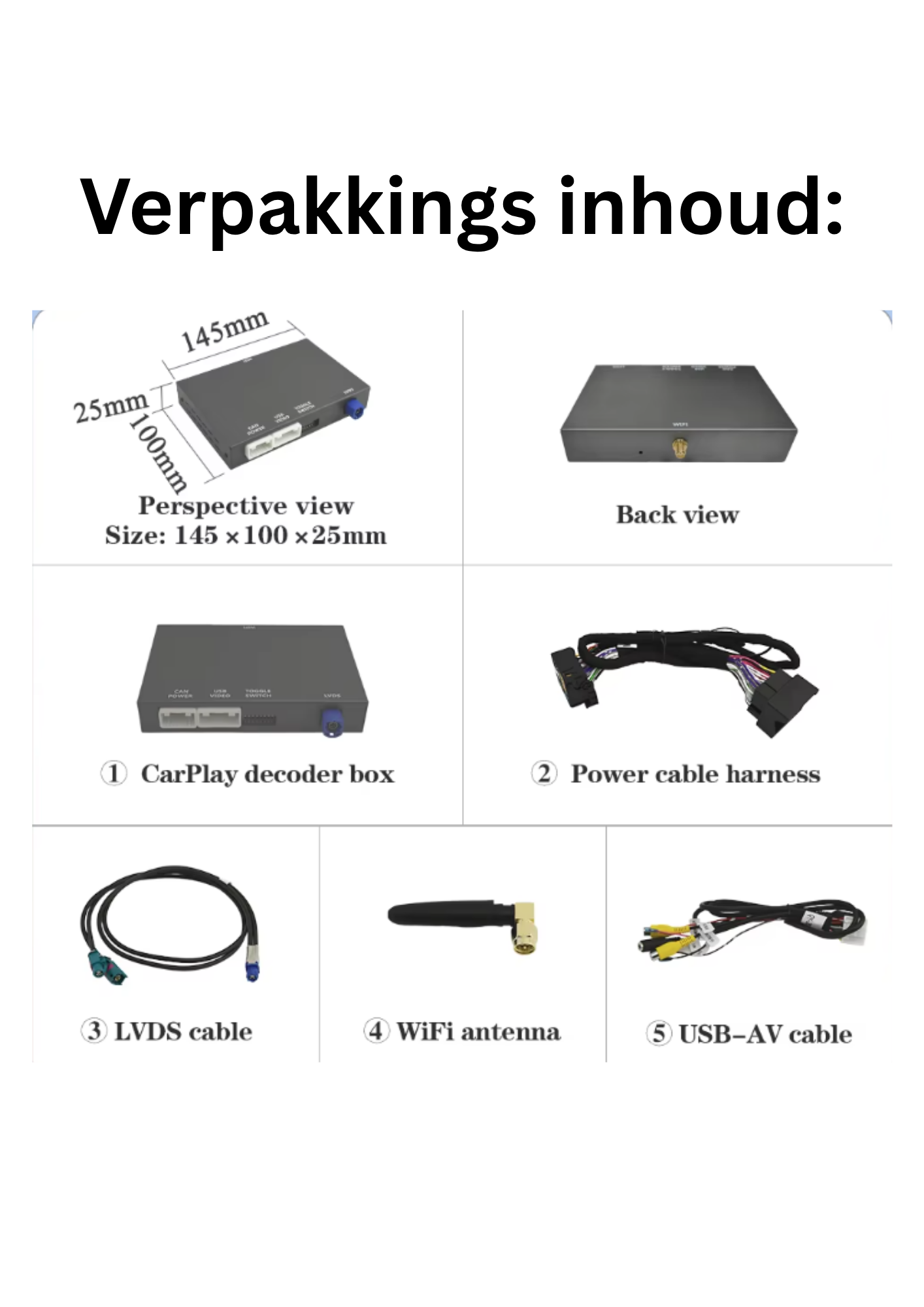 Ford Sync 2 CarPlay Box | Drahtloses Apple CarPlay & Android Auto