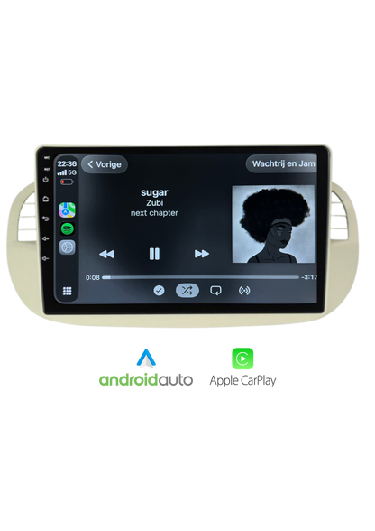 Fiat 500 9-Zoll-Bildschirm | Drahtloses CarPlay & Android Auto | 64 GB