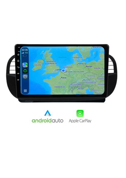 Fiat 500 9-Zoll-Bildschirm | Drahtloses CarPlay & Android Auto | 64 GB