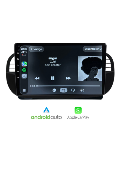 Fiat 500 9-Zoll-Bildschirm | Drahtloses CarPlay & Android Auto | 64 GB