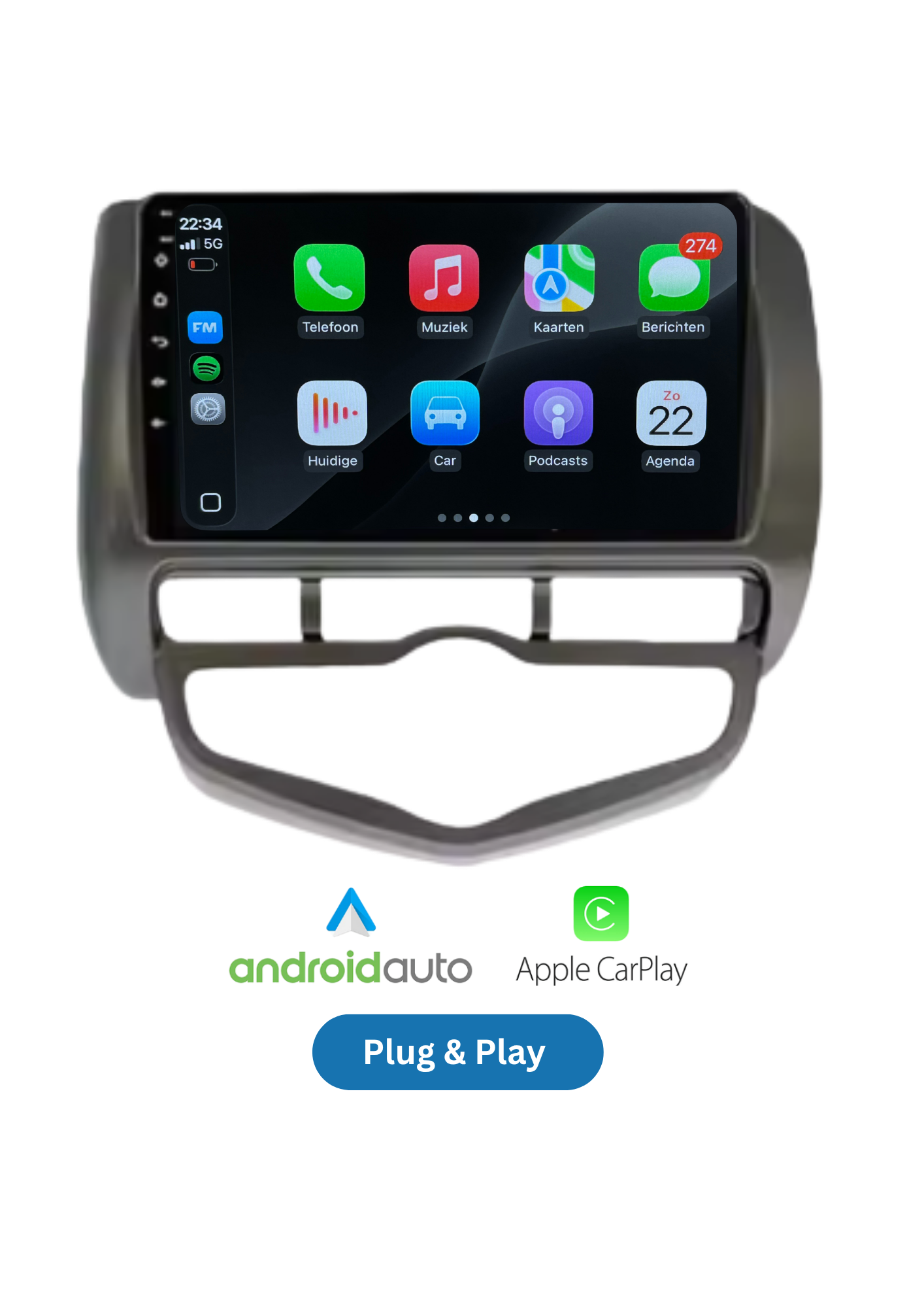 Honda Jazz | CarPlay & Android Auto | 2002–2007 | 64 GB