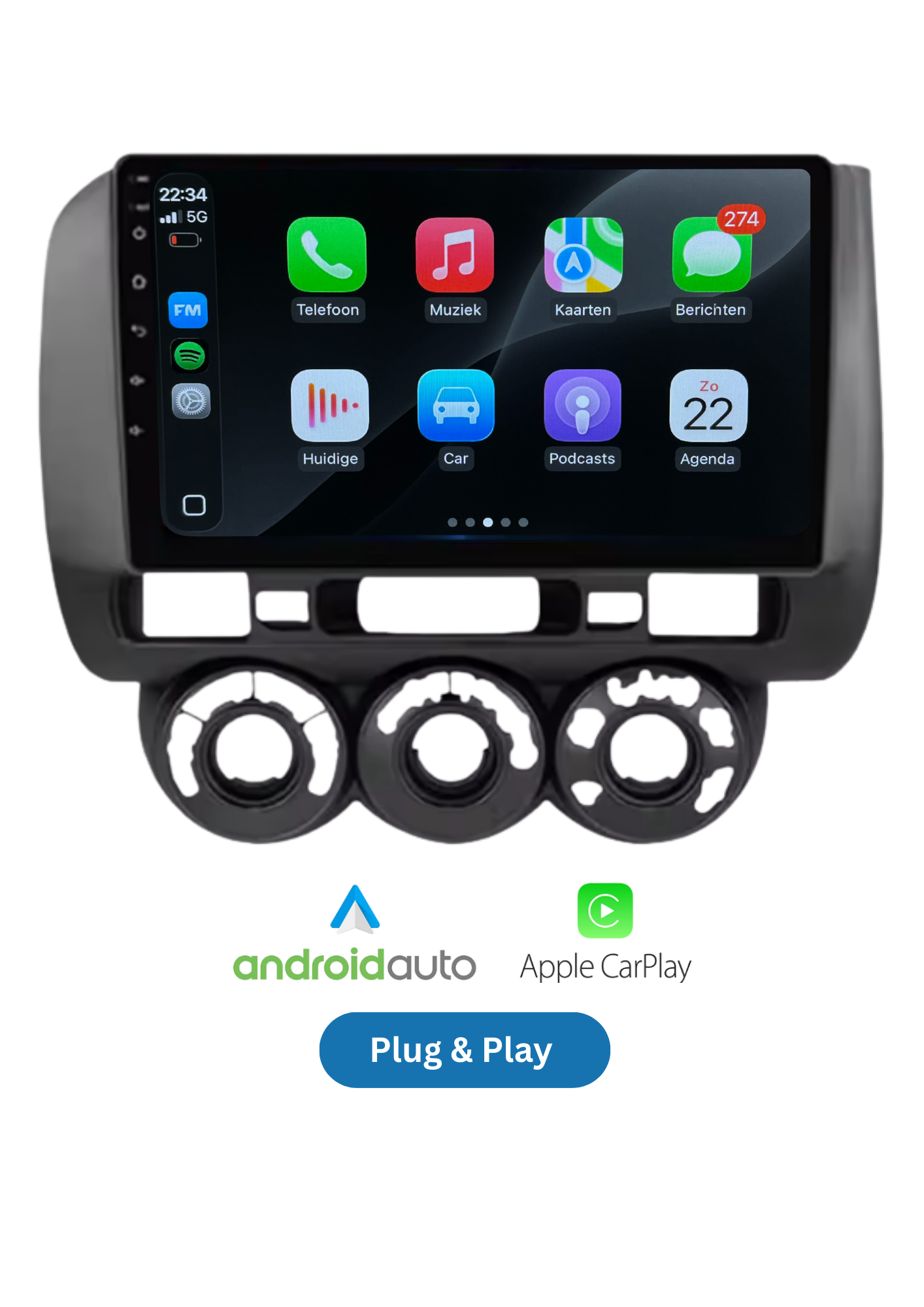 Honda Jazz | CarPlay & Android Auto | 2002–2007 | 64 GB