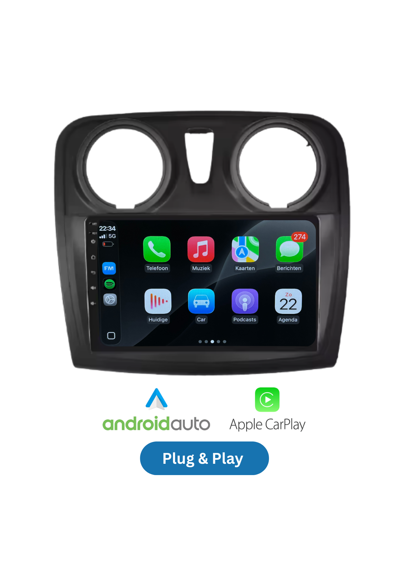 Dacia Sandero | CarPlay & Android Auto | 2014-2017 | 64GB