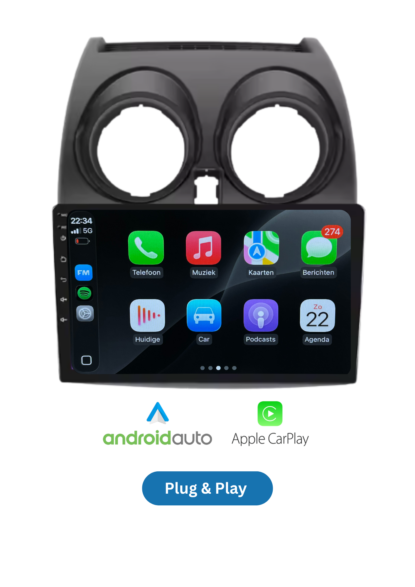 Nissan Qashqai | CarPlay & Android Auto | 2005–2015 | 64 GB