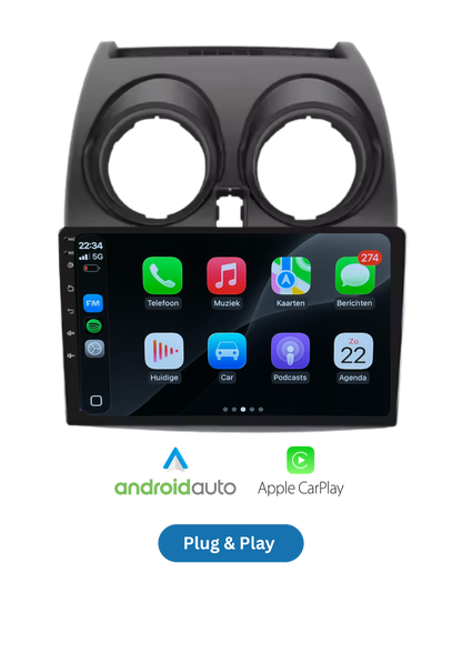 Nissan Qashqai | CarPlay & Android Auto | 2005–2015 | 64 GB