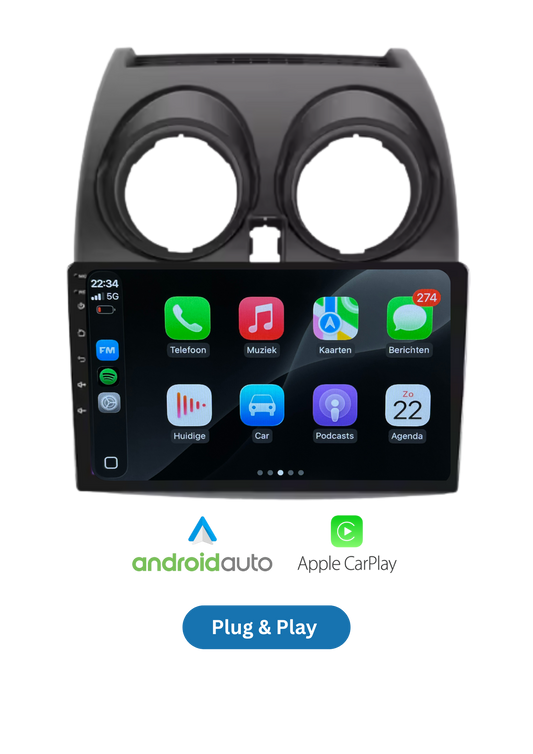 Nissan Qashqai | CarPlay & Android Auto | 2005–2015 | 64 GB