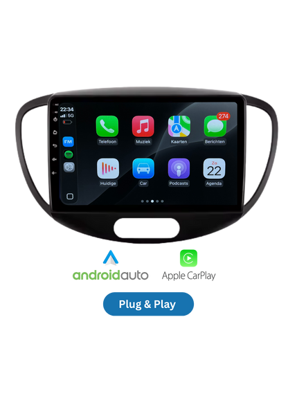 Hyundai I10 | 2007-2013 | Draadloos Carplay & Android auto | 64GB