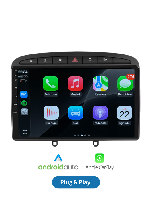 Peugeot 308 | CarPlay & Android Auto | 2007–2015 | 64 GB