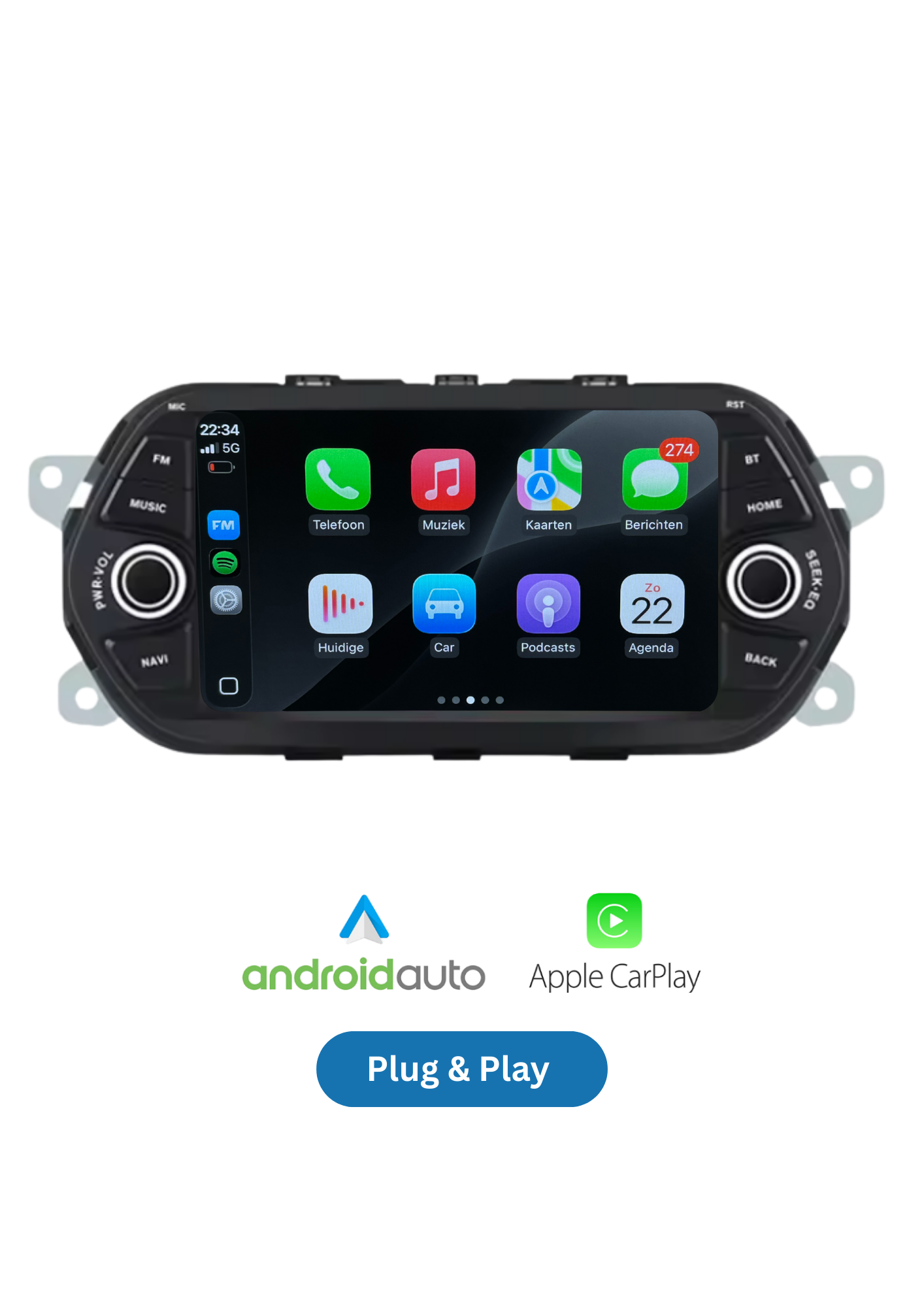 Fiat Egea / Tipo | CarPlay & Android Auto | 2015-2023 | 64GB