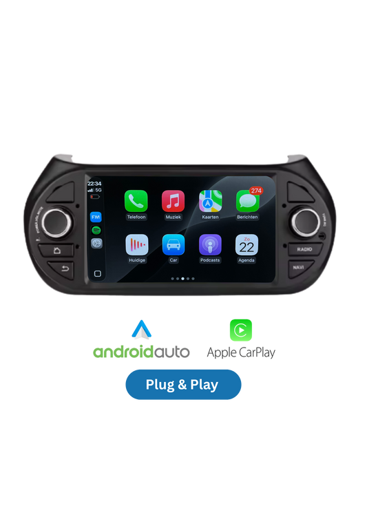 Citroën Nemo | Fiat Fiorino | Peugeot Bipper | CarPlay & Android Auto | 2008–2017