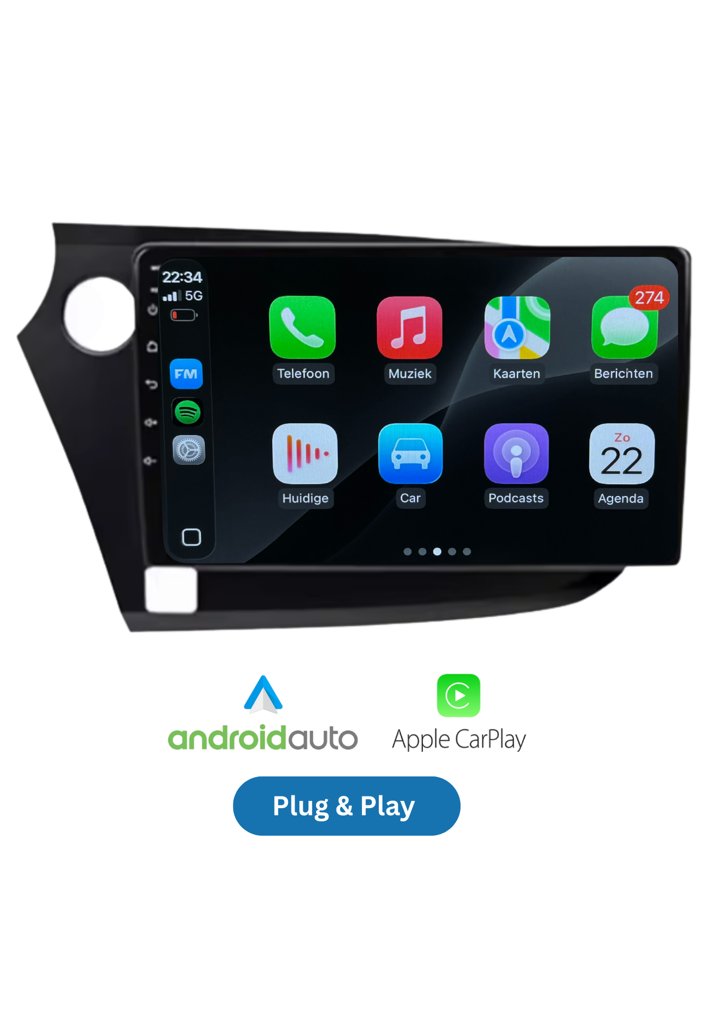 Honda Insight | CarPlay & Android Auto | 2009–2014 | 64 GB