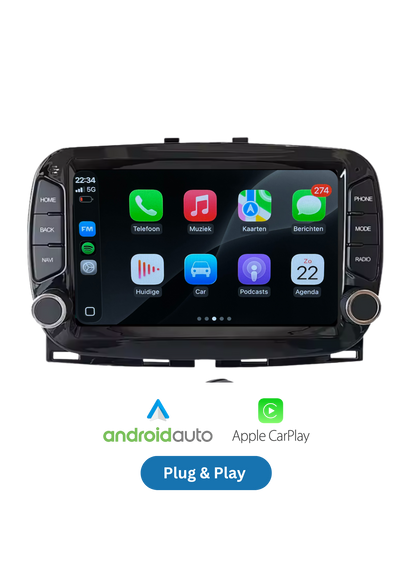Fiat 500 | CarPlay & Android Auto | 2016-2019 | 64GB