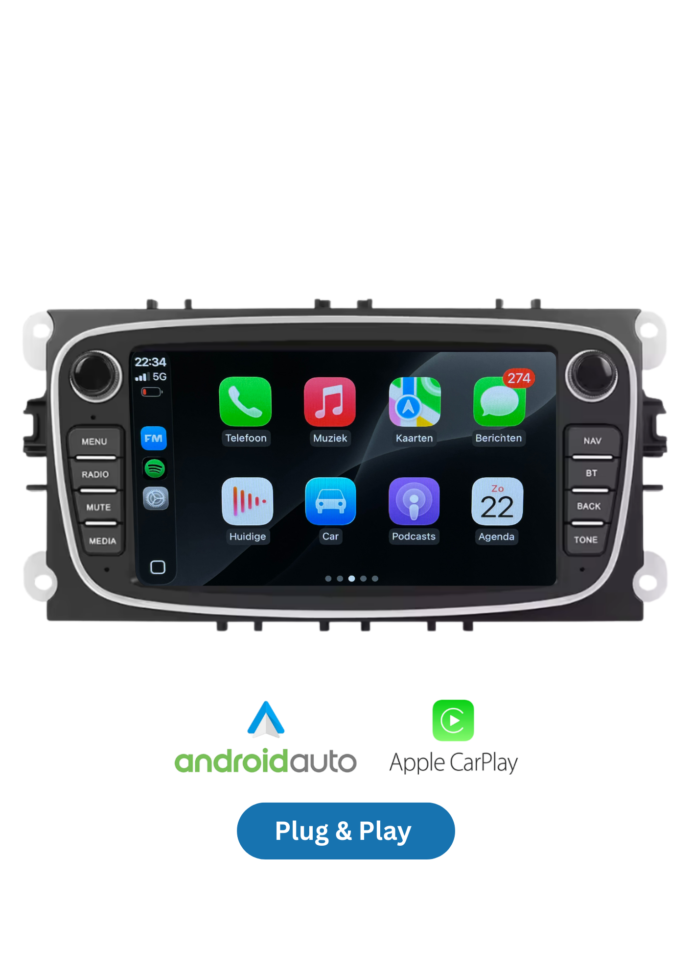 Ford Focus / Mondeo / S-MAX / Galaxy / Transit / Kuga | CarPlay & Android Auto | 64 GB