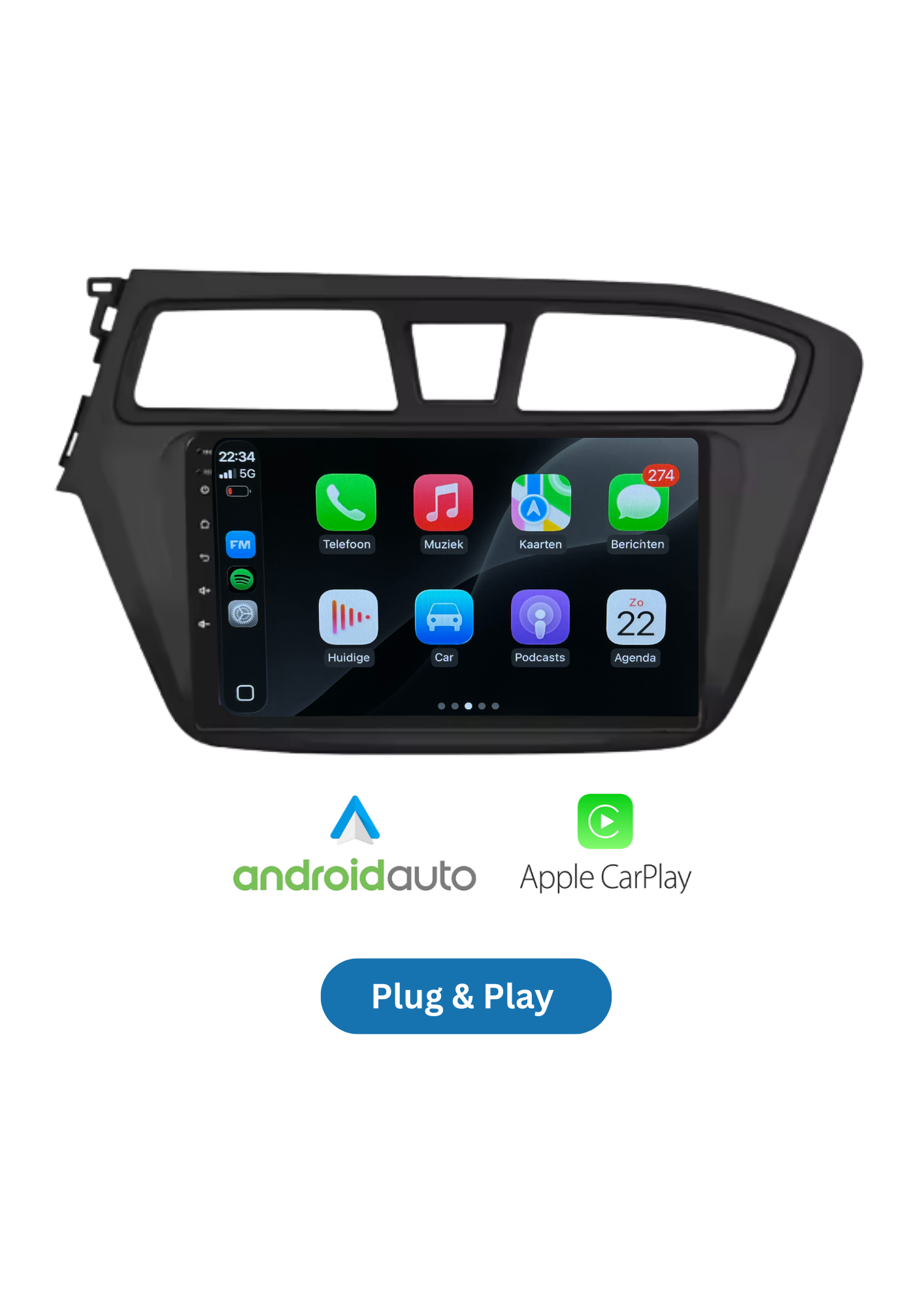 Hyundai i20 | 2014–2019 | Drahtloses CarPlay & Android Auto | 64 GB