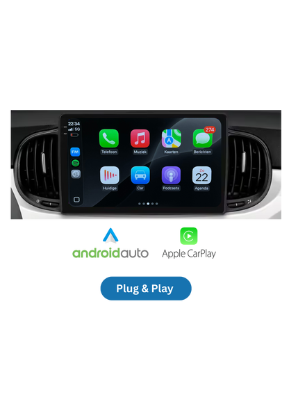 Fiat 500 9 Inch | CarPlay & Android Auto | 2016-2019 | 64GB