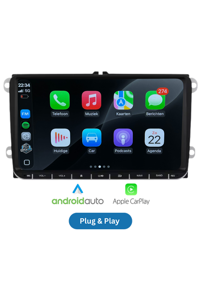 Skoda Bildschirm (9 INCH) | Carplay & Android auto drahtlos| 64 GB
