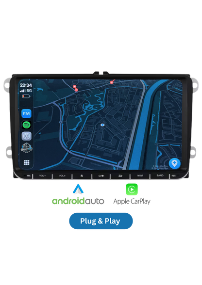 Skoda Bildschirm (9 INCH) | Carplay & Android auto drahtlos| 64 GB
