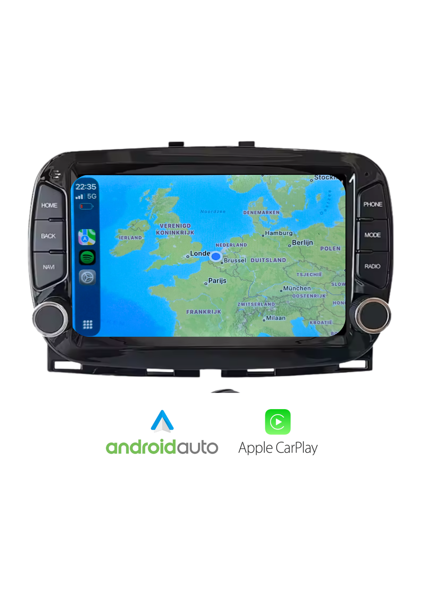 Fiat 500 | CarPlay & Android Auto | 2016-2019 | 64GB