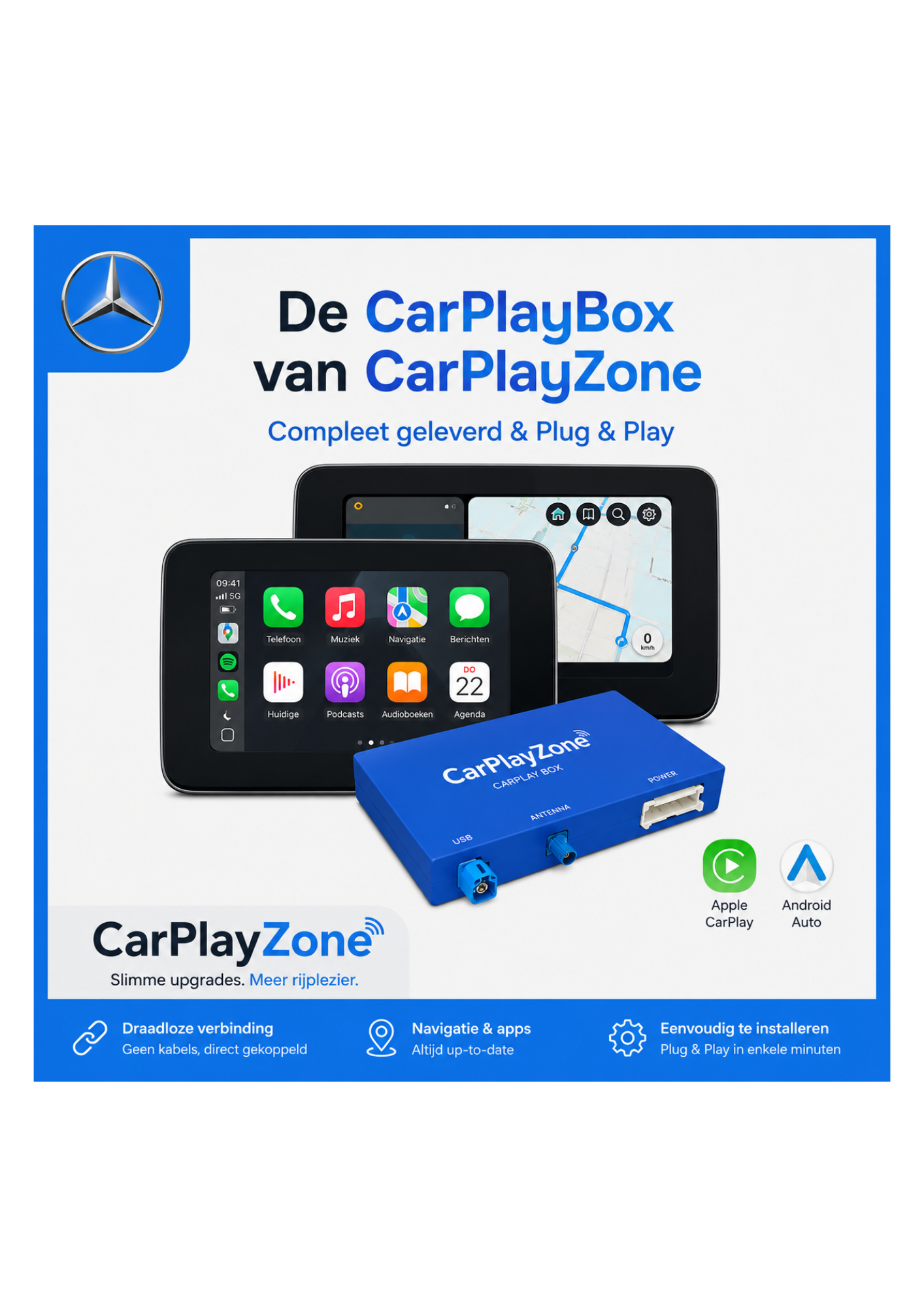 Mercedes CarPlay Box | Drahtloses Apple CarPlay & Android Auto