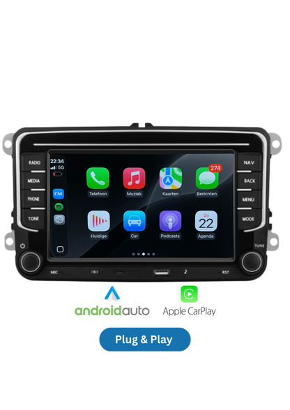 Volkswagen-Display (neues Modell) | CarPlay & Android Auto (drahtlos) | 64 GB