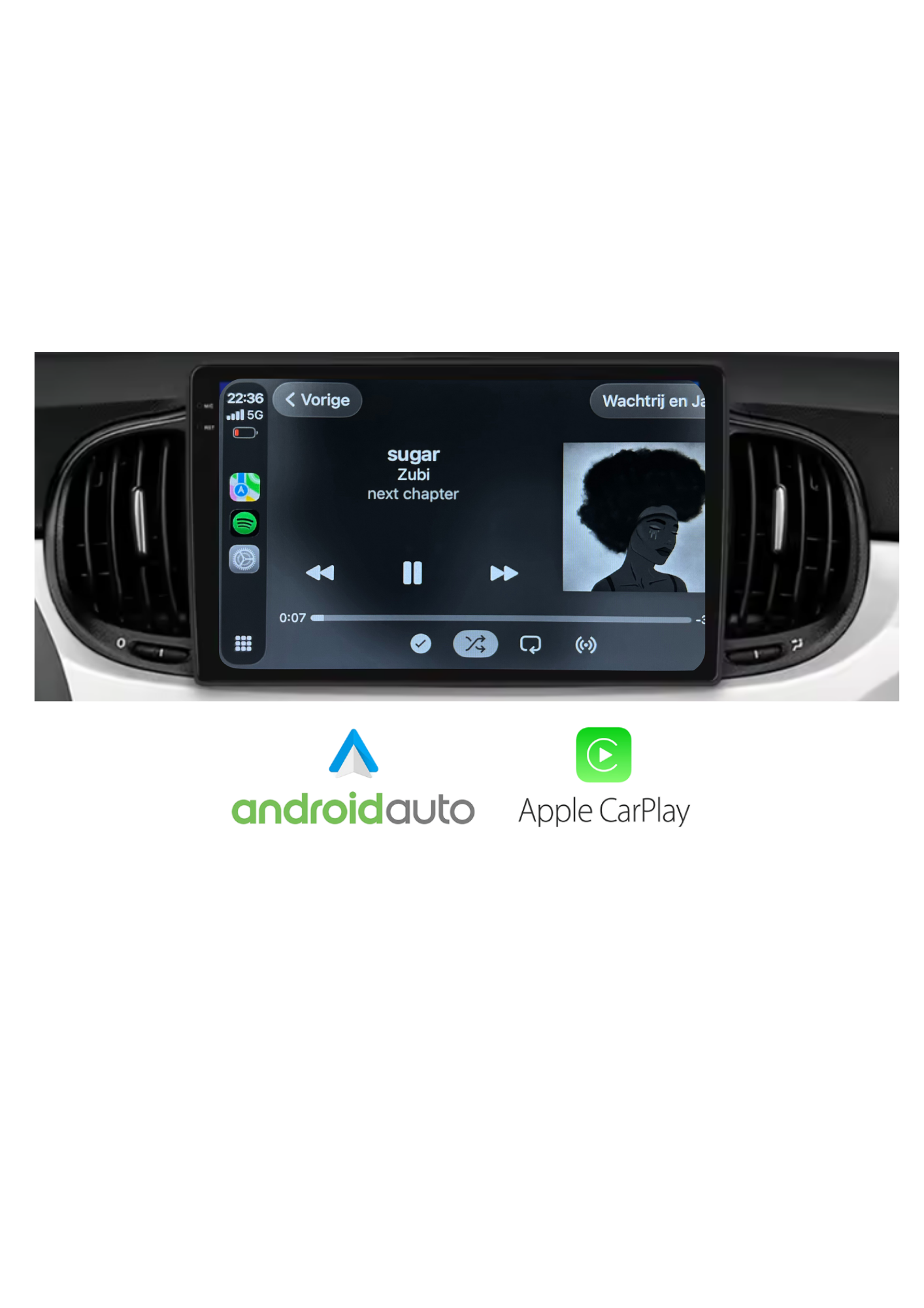 Fiat 500 9 Inch | CarPlay & Android Auto | 2016-2019 | 64GB