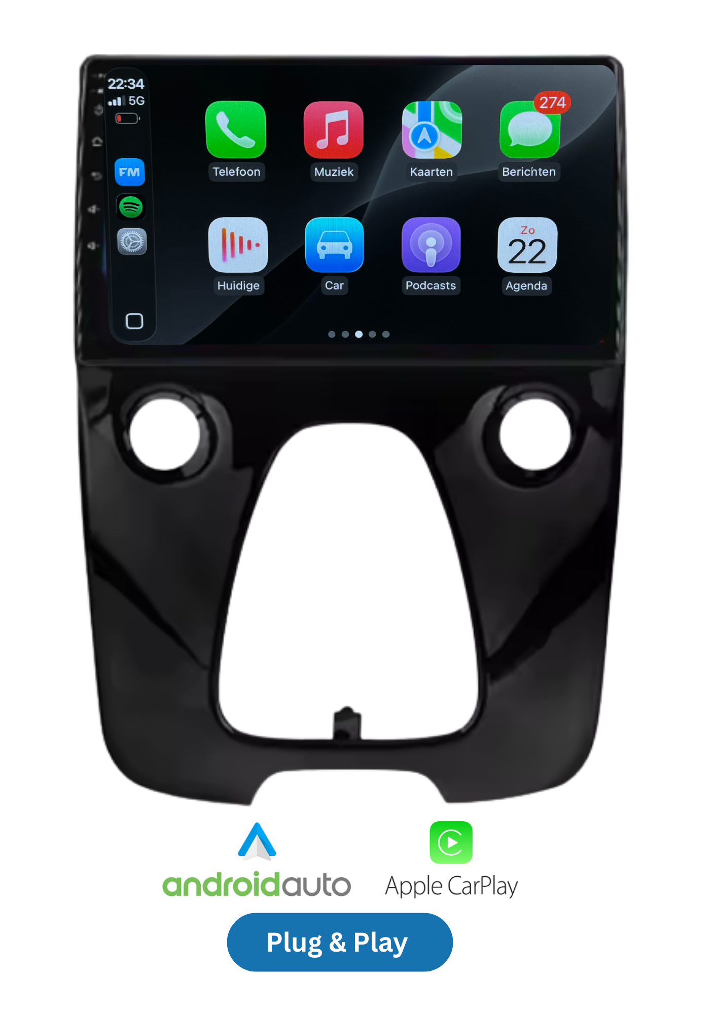 Toyota Aygo - Peugeot 108 - Citroën C1 - 2014-2020 | CarPlay & Android auto | 64GB