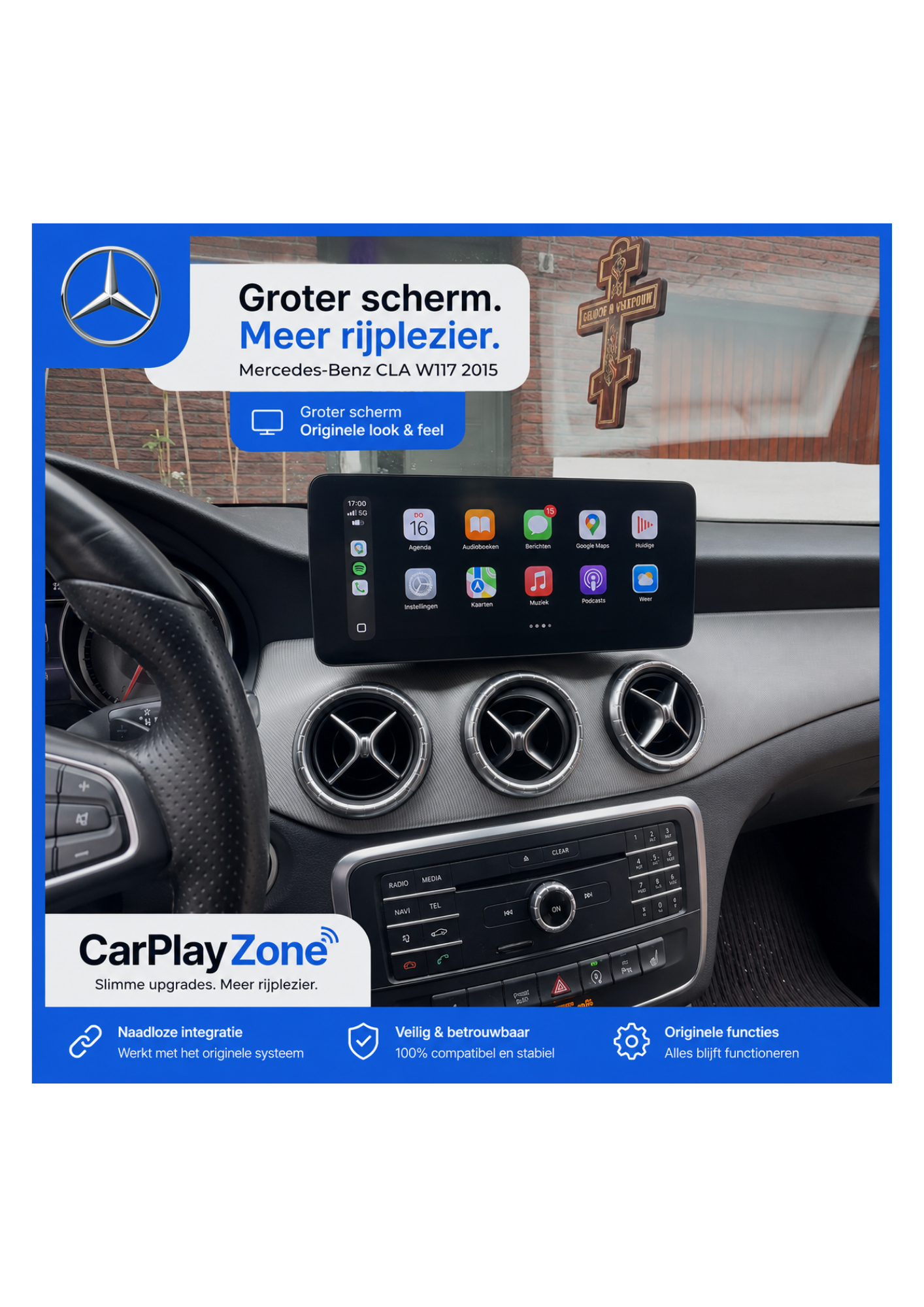 Mercedes C-/GLC-/V-Klasse | CarPlay & Android Auto |
